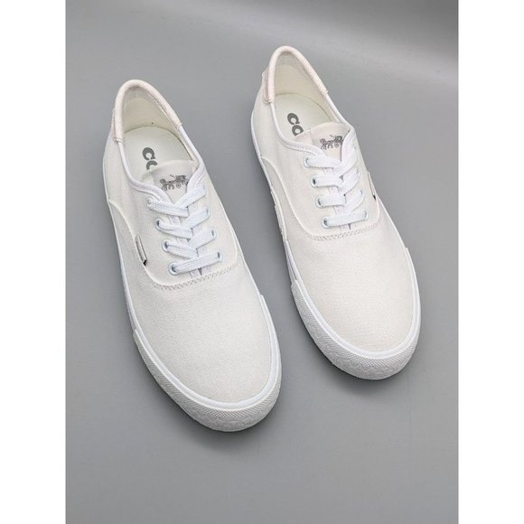 NWB Coach Women's Citysole Skate Canvas White Size 8B (MSRP $135) - Picture 4 of 11